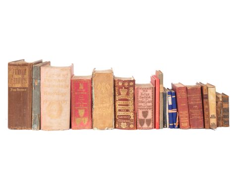 ARMORIALS & GENEALOGIES. DEBRETT, John. Baronetage of England, London 1819, 2 vols, pubs. boards (worn), 12mo; LODGE, Edmund.