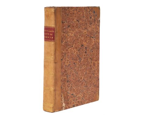 SEWARD, Anna. Memoirs of the Life of Dr. Darwin, London 1804, first edition, errata / advertisement f. for Darwin's works at 