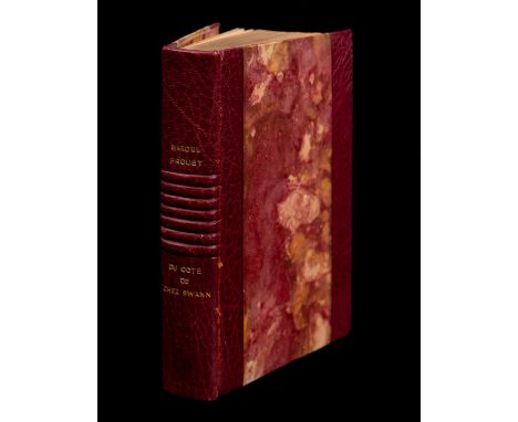 PROUST, Marcel.  Du Côté de Chez Swann, Paris: Bernard Grasset 1914 [i.e. 1913], first edition, first printing, completed pri