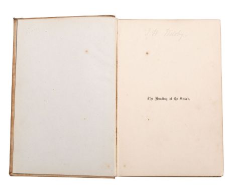 [DODGSON, Charles Luttwidge] 'Lewis Carroll'. The Hunting of the Snark, London: Macmillan and Co., 1876, first edition, illus