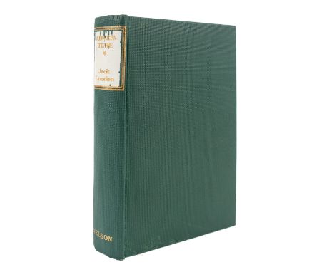 LONDON, Jack. Adventure, London: Thomas Nelson and Sons 1911, first edition, colour frontis., original green cloth, chipping 
