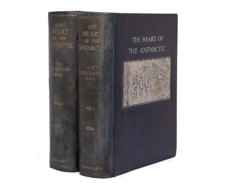 POLAR. SHACKLETON, Ernest H. The Heart of the Antarctic, Heinemann 1909, first edition, 2 vols., half-titles, frontispieces, 