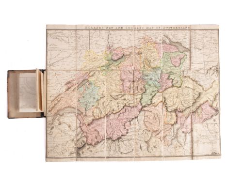 MAPS &amp; EPHEMERA. Four small boxes, mainly folding maps, mainly early to mid 20th century; EBEL, [J. G.] An Atlas to Ebel'