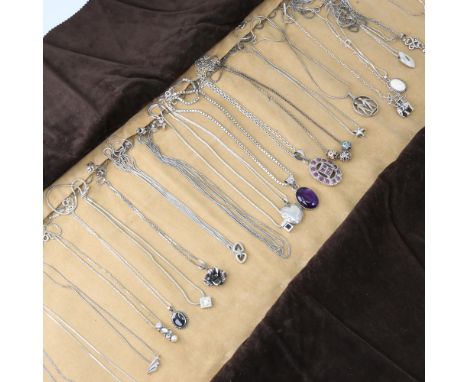 26 Danish silver pendant necklaces, various designs and makers

Lot sold as seen unless specific item(s) requested 