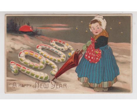 Postcards, a selection of 10 hold-to-light cards including scenic, cut out, Year date 1909, puzzle cards (3) etc (mainly gd) 