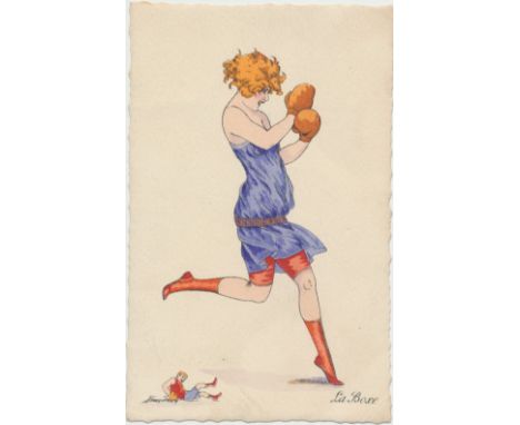 Postcards, Glamour, a mixed glamour selection of 14 cards of pretty girls published by Tuck including Xavier Sager French Edi