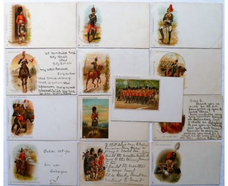 Postcards, Military, a good selection of 13 early British Army cards illustrated by Harry Payne, 'The British Army' (12) numb