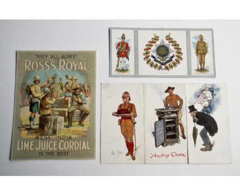 Ephemera, Boer War. 16 Boer War related items to include Ross's Royal Lime Juice advertisement, Richmond's Gas Cookers and Fi