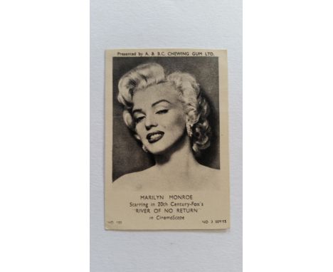 A &amp; B.C., Film Stars 3rd Series, no. 123 Marilyn Monroe, G to VG