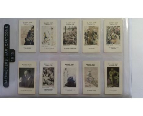 MILITARY, complete (3), inc. Carreras Raemakers War Cartoons (black cat print), Carreras History of Army Uniforms &amp; Wills