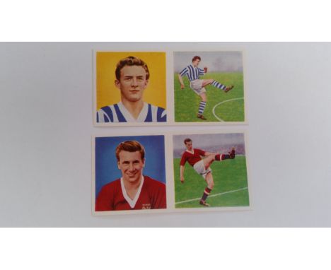 CHIX FOOTBALL, Action &amp; Portrait, 1st &amp; 2nd complete, inc. Bobby Charlton, Denis Law etc., VG to EX, 48