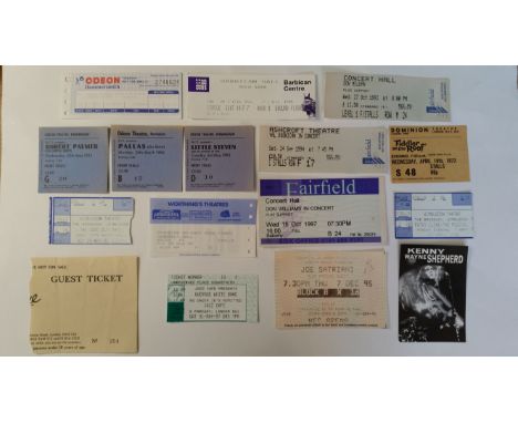 POP MUSIC, ticket selection, 1970s onwards, inc. Chuck Berry, Procol Harum, Don McLean, Little Steven, Frank Marino, Val Doni
