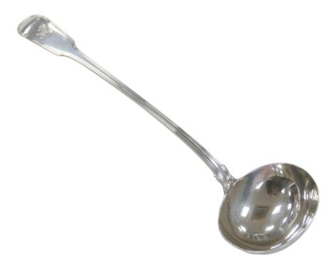 A William IV silver ladle, William Eaton, London 1836, 9.4toz, 35.5cm long. 