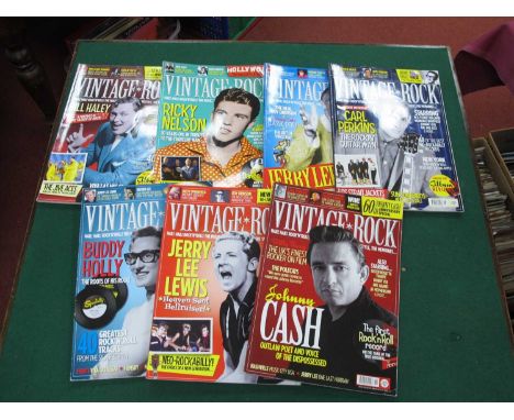 Vintage Rock Magazine, seven issues, six from 2015 and issue 4 from 2012.