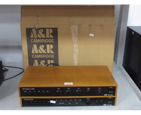 A and R Cambridge A60 Integrated Amplifier, A and R Cambridge T21 tuner, boxed (both untested).