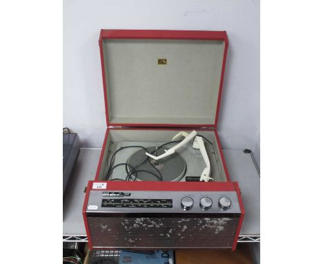 Vintage His Masters Voice Radio/Record Player, fitted with a Garrard record deck (untested).