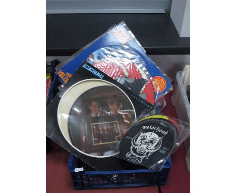 Heavy Metal Picture Discs, L.P, Scorpions - Lovedrive (Harvest SHSPP4097, 1979), 12" singles, Ozzy Ozbourne - Mr Crowley, Bla