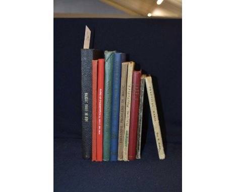 Magic interest: various titles: EDWARD BAGSHAWE: MORE MAGICAL MYSTERIES, London, EDW Bagshawe, 1925; EDWARD BAGSHAWE: EXCLUSI