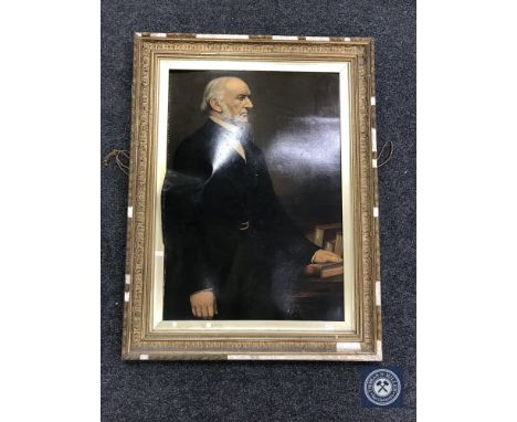 An early 20th century gilt framed print of a gentleman 