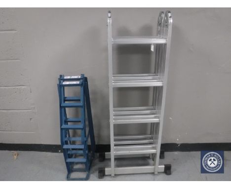 A multi function ladder and a pair of car ramps 