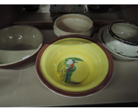 A selection of ceramic bowls including Denby