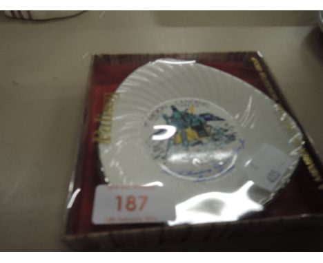 A Pallisy by Royal Worcester pin dish celebrating Moon Landing