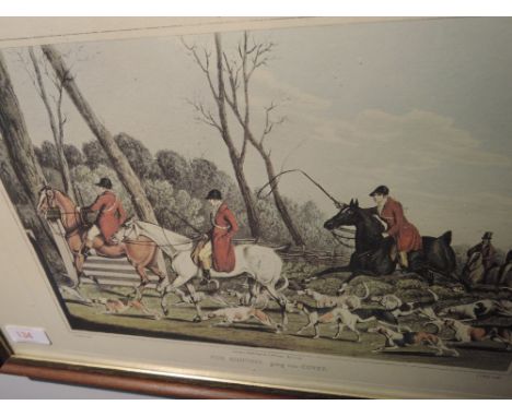 A vintage foxhunting print