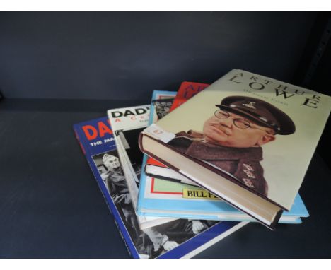 A selection of books including Dads army interest