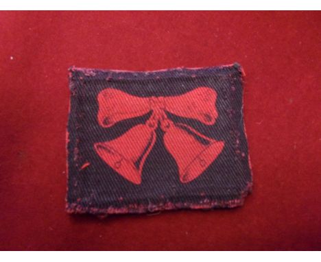 British WWII Cloth patch 47th “London” division. B Infantry Division formation sign. Printed patch