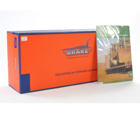 Drake Collectibles 1/50 high detail model truck issue comprising No. ZT09076 Drake 2 x 8 Dolly and 7 x 8 Steerable Low Loader