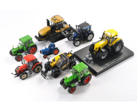 Farm Model Interest comprising an assortment of 8 Model Tractors from various makers.  Some minor signs of wear but all look 
