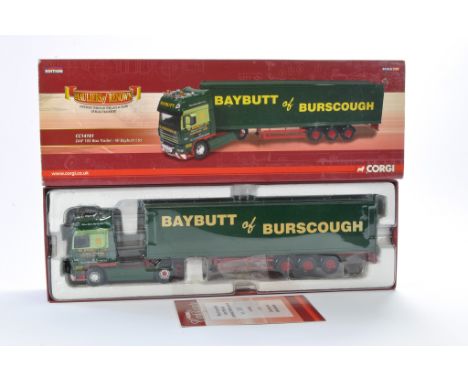 Corgi Model Truck Issue comprising No. CC14101 DAF 105 Box Trailer in the livery of W. Baybutt Ltd.  Limited Edition. Possibl