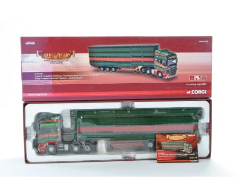 Corgi Model Truck Issue comprising No. CC13730 Scania R Houghton Parkhouse 'The Professional' Livestock Transporter in the li