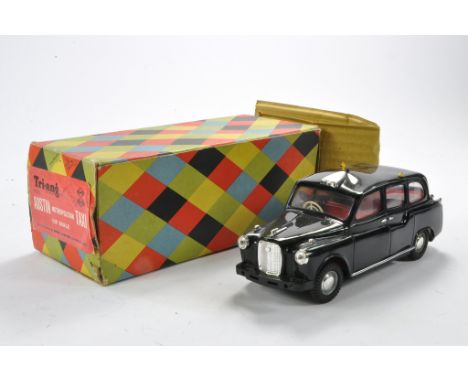 Triang Larger Scale No. M.015 Austin Metropolitan Taxi. Untested. Missing battery cover, body shell loose, screw in box. Gene