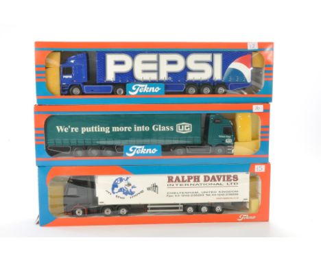 Tekno 1/50 model Truck issue comprising No. 05/1998 The British Collection ERF in the livery of Pepsi. Looks to be without fa