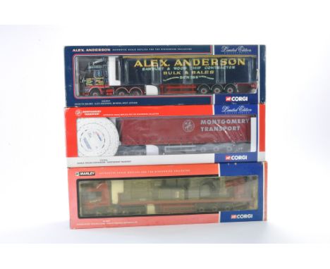 Corgi Model Truck Issue comprising No. CC12217 Scania Crane Trailer &amp; load in the livery of Marley Building Materials Ltd