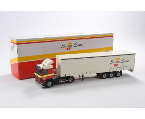 Tekno 1/50 model Truck issue comprising No. 81830 Scania in the livery of Simon Loos. Looks to be without fault in original b