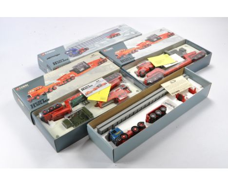 Corgi Model Truck issues comprising No. 17603 x 2, Scammell Constructor Sets (Siddle Cook) plus No. 76802 MAN Beam set in the