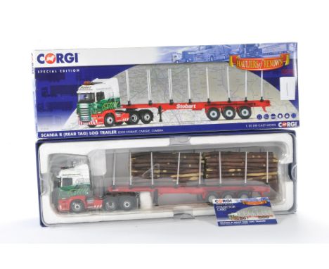 Corgi Model Truck Issue comprising No. CC13742 Scania R (Rear Tag ) in the livery of Eddie Stobart. Possibly displayed at som