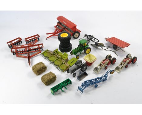 Farm Model Interest comprising an assortment of various farm themed items and implement issues including a scratch built mode