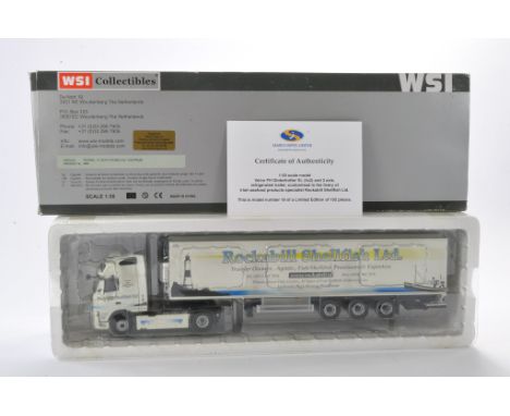 WSI Collectibles 1/50 high detail model truck issue comprising No. 9980 SI Volvo FH Globe XL 4x2 - Cool Trailer in the  liver