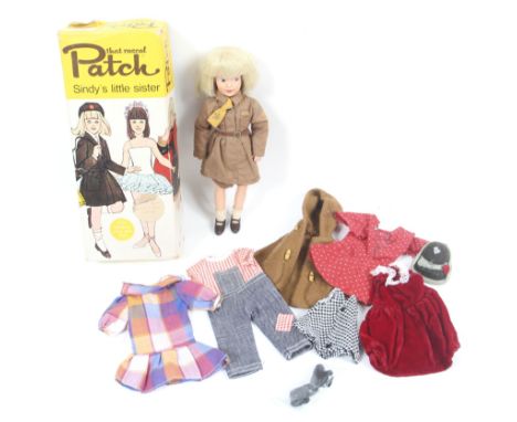 A Pedigree Dolls Patch (Cindy's little sister) doll. Complete with outfit plus extra accessories, in original box.  Condition
