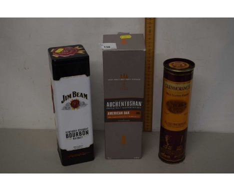 Mixed Lot: Auchentoshan Single Malt Scotch Whisky together with a further small bottle of Glenmorangie and a further bottle o
