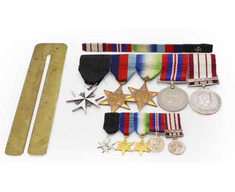 A group of five medals, awarded to Lt Commander P M D Thomas RN the Order of St John, The 1939-1945 Star, The Atlantic Star, 