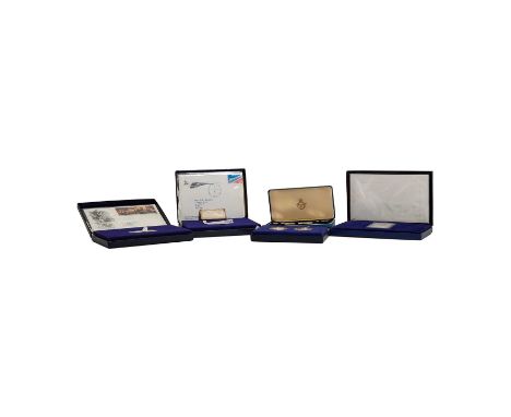A collection of silver ingots comprising Danbury Mint, Age Of Supersonic Concorde, Queen Elizabeth II State Visit, July 4th 1