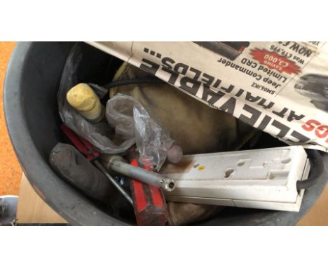 Box of hand tools and others