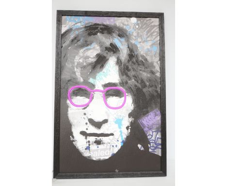 John Lennon wall art LED light sign 