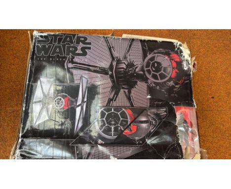 Star Wars Black Series First Order Special Forces TIE Fighter. Large-scale collectible vehicle with intricate details. Box he