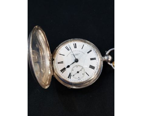 SILVER HUNTER POCKET WATCH, JOHN FORREST, LONDON CHRONOMETER - MAKER TO THE ADMIRALTY 