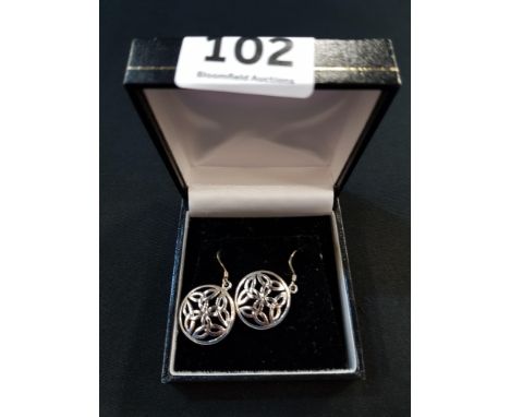 SILVER CELTIC EARRINGS
